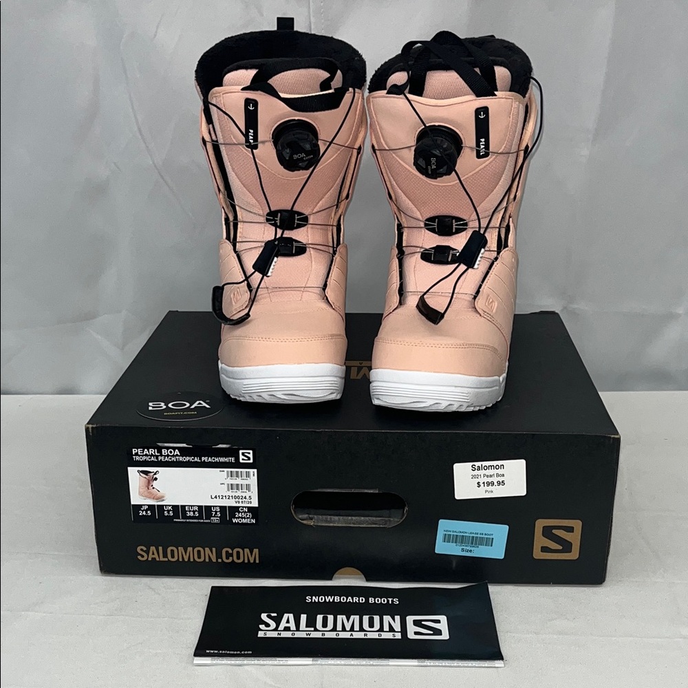 Salomon Pearl Boa Snowboard Boots 7.5